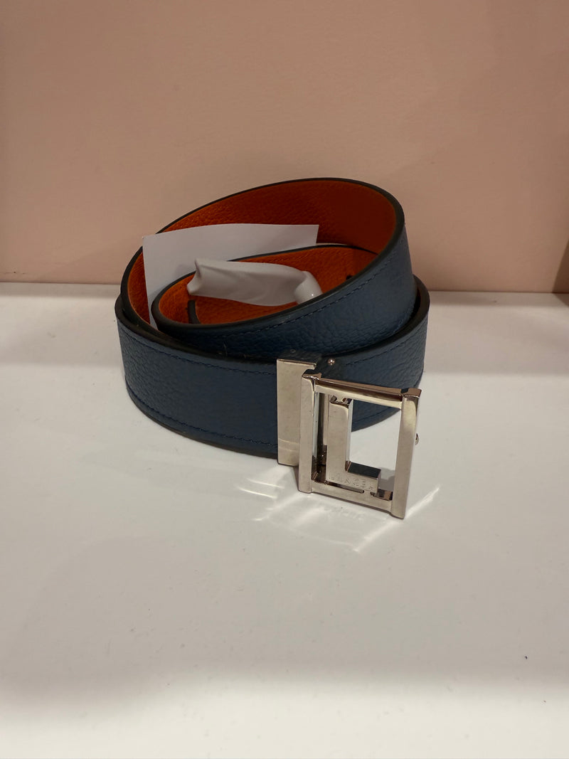 Ceinture orange Lancel taille 95 réversible