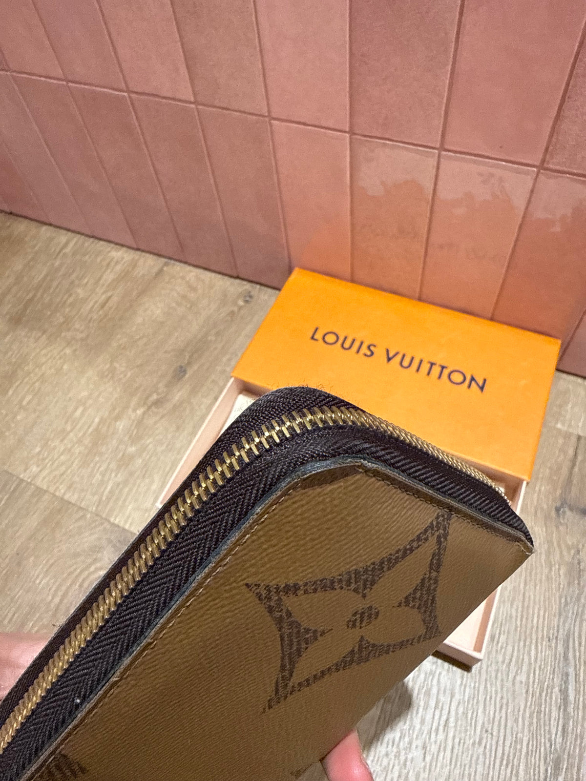 Porte-feuille Louis Vuitton zippy monogramme géant