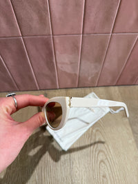 Lunettes de soleil Yves saint Laurent crème