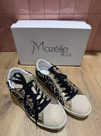 Baskets Doré léopard Mazélie T.39