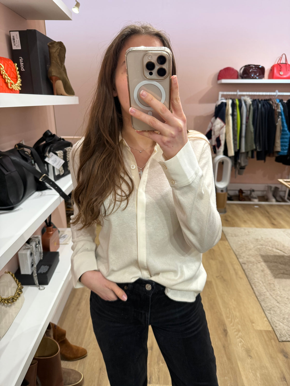 Blouse beige Estheme T.M