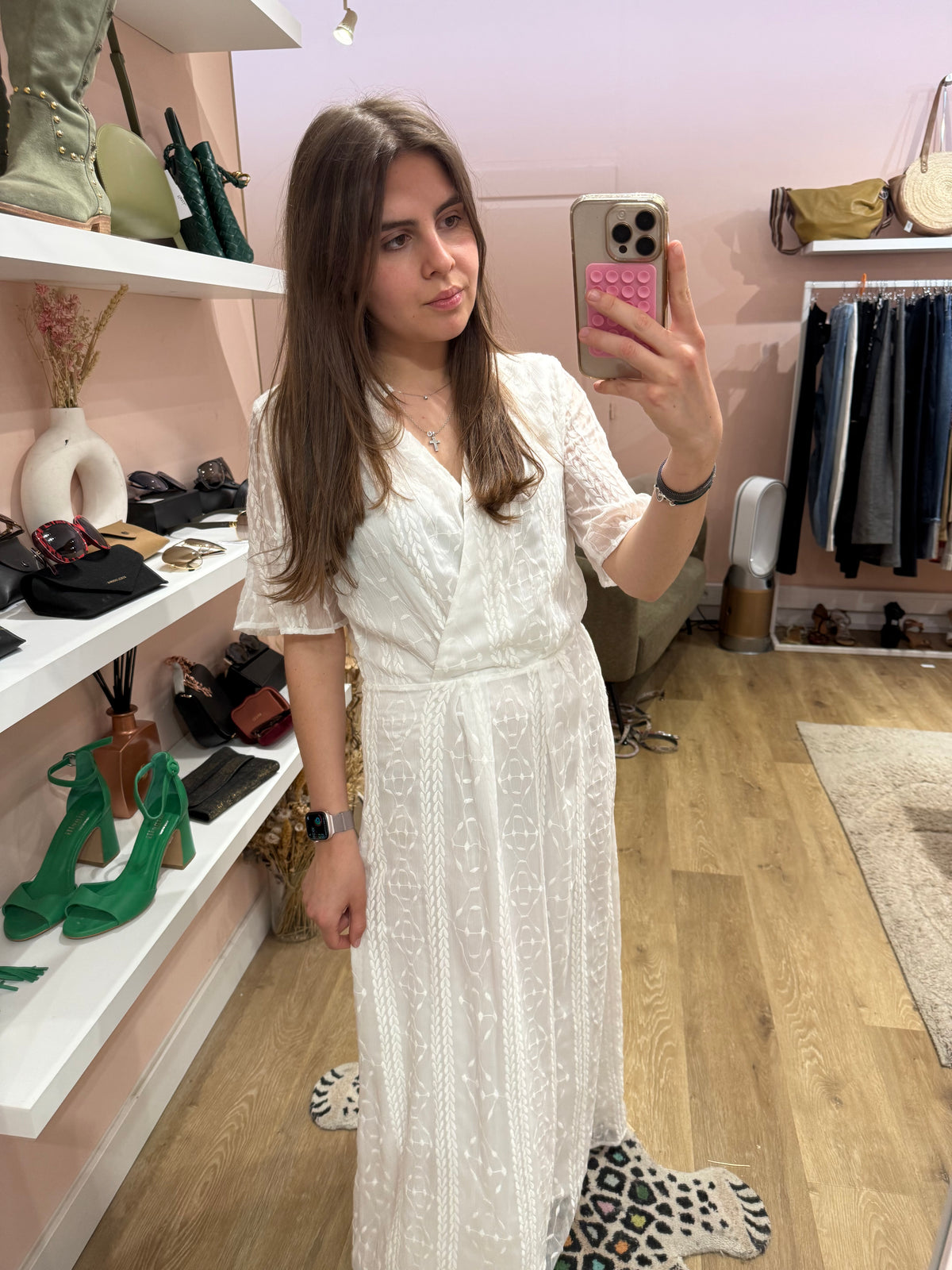 Robe longue ikks blanche T.M 09/06