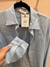Chemise bleu en lin zara T.L