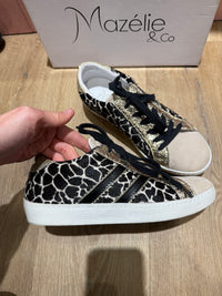 Baskets Doré léopard Mazélie T.39