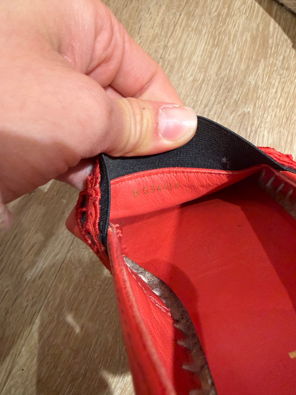 Espadrilles rouges en cuir Chanel - T.37 19/10