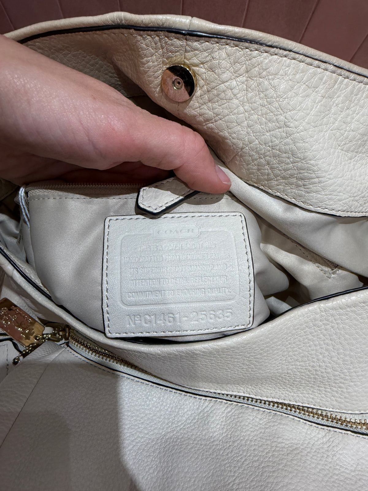 Sac cabas Coach beige 10/10