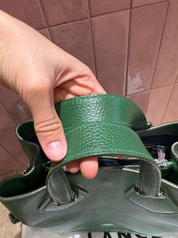 Lancel sac cabas vert 02/09 cuir