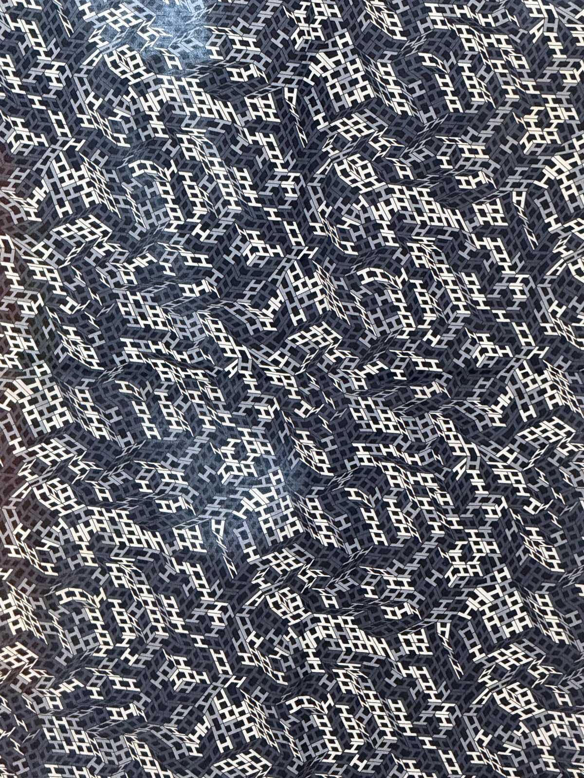 Foulard Hermès soie coton + boîte