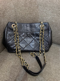 Sac en cuir noir vintage