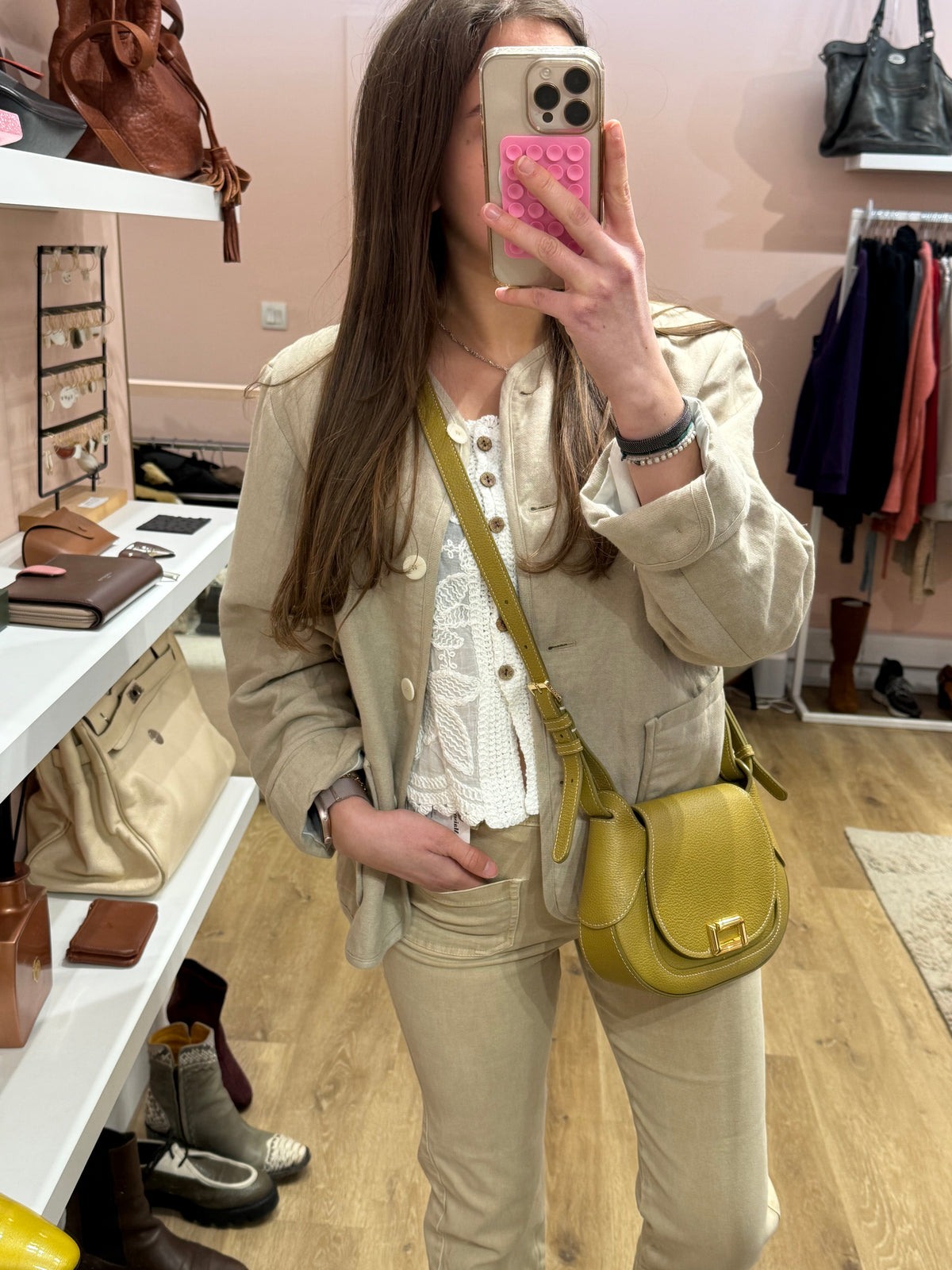 Veste matelassée APC beige T.40