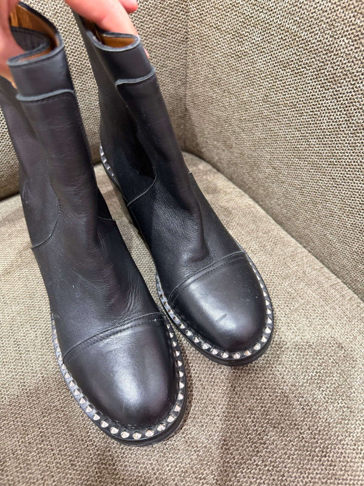 Zadig & Voltaire - Bottines noires à talons - T.37 01/09