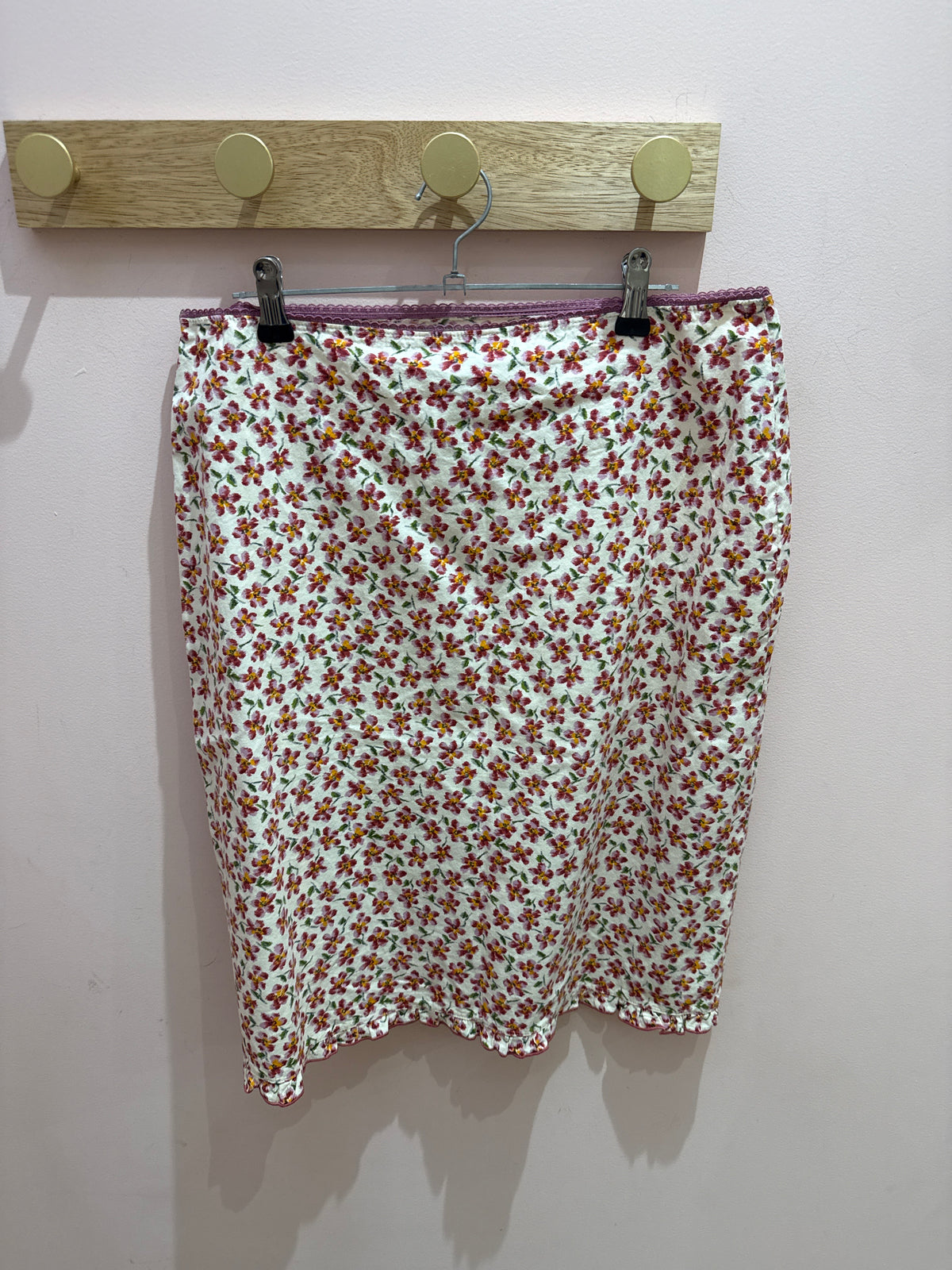 Jupe beige et rouge Kookai T.42