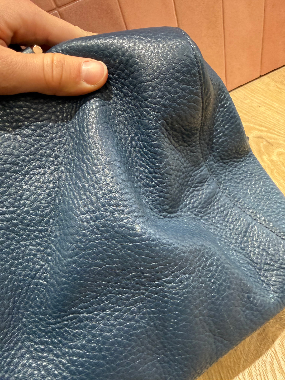 Sac bleu cuir Michael Kors