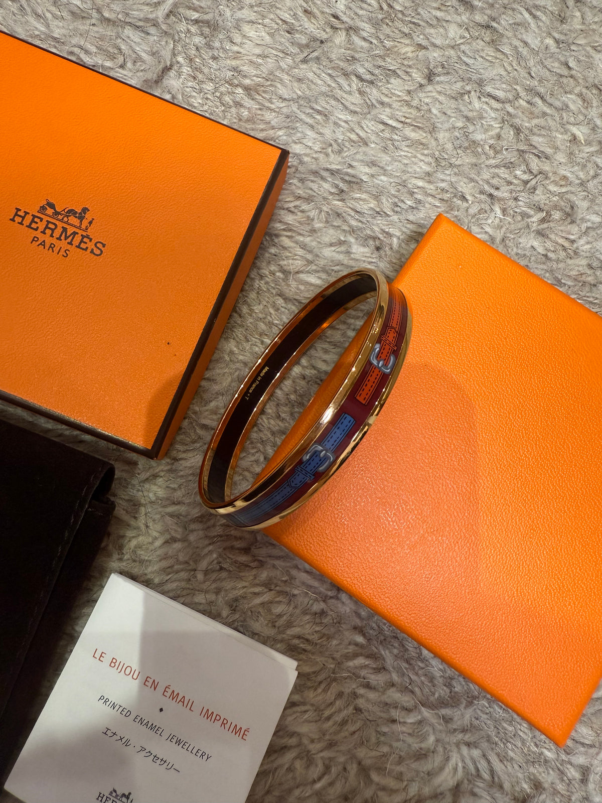 Bracelet hermes plaqué or T.S
