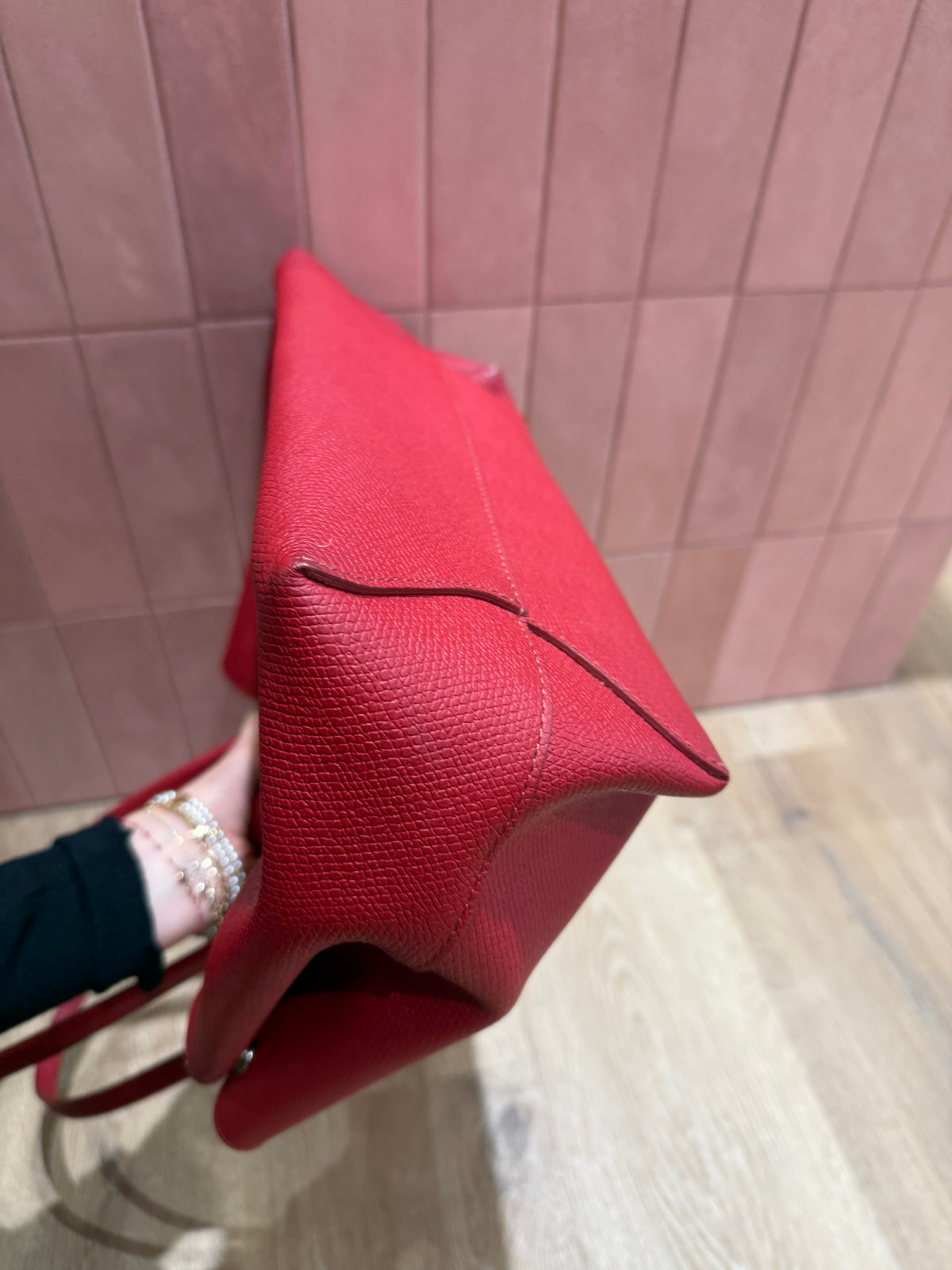Sac rouge cabas Longchamp