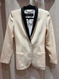 Blazer beige col noir Barbara Bui T.36 30/09
