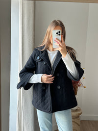 Veste noire burberry T.40 laine