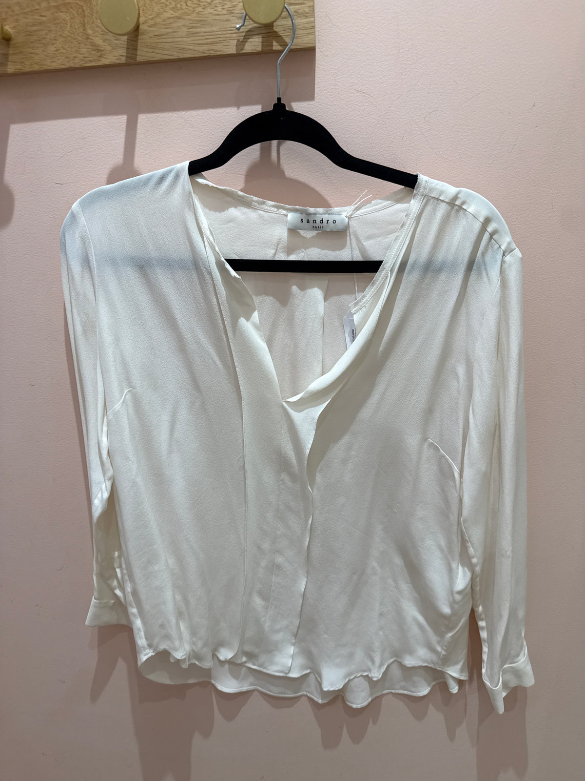 Blouse en soie blanche Sandro T.L