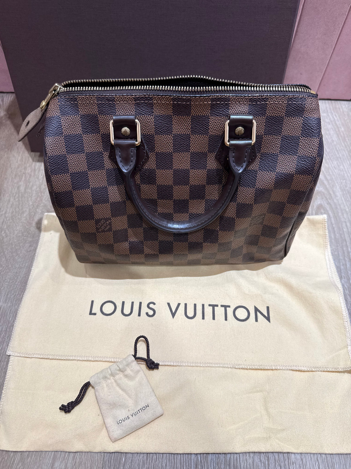 Sac Speedy Louis Vuitton damier ebene 26/05