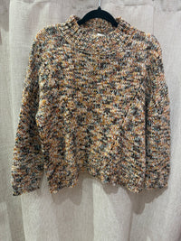 Pull orange et blanc I.Code T.S