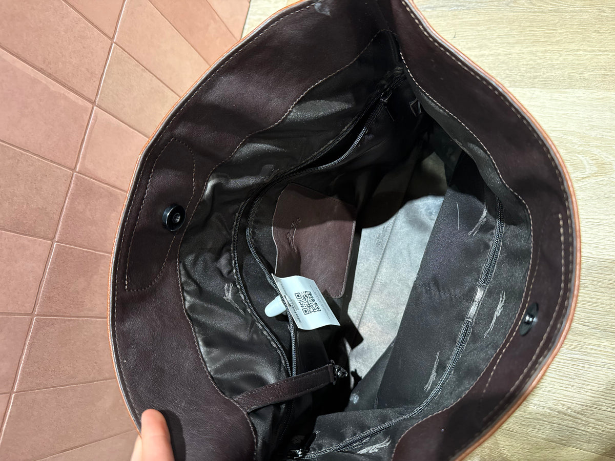 Sac marron cabas Longchamp