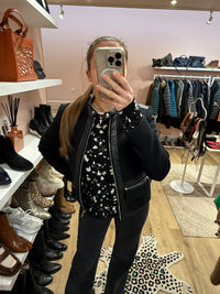 Veste en cuir Michael Kors T.S