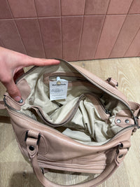 Sac en cuir Sabrina rose