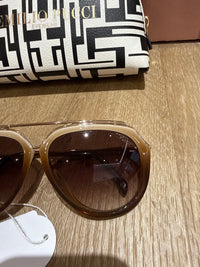 Lunettes Pucci beige et marron