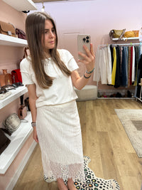 Claudie Pierlot Jupe Blanche T.36 12/07