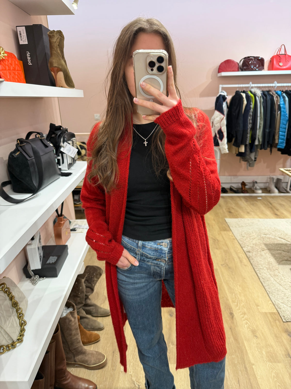 One Step - Gilet rouge - T.M