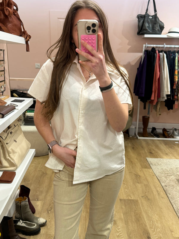 Chemise manches courtes APC blanche T.38