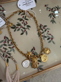 Collier lolo Yaya détail blanc doré - TU