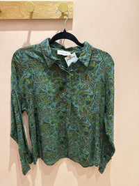 Indi & Cold Chemise Verte et marron T.36