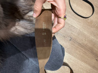 Ceinture marron vintage grosse boucle