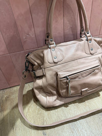 Sac en cuir Sabrina rose