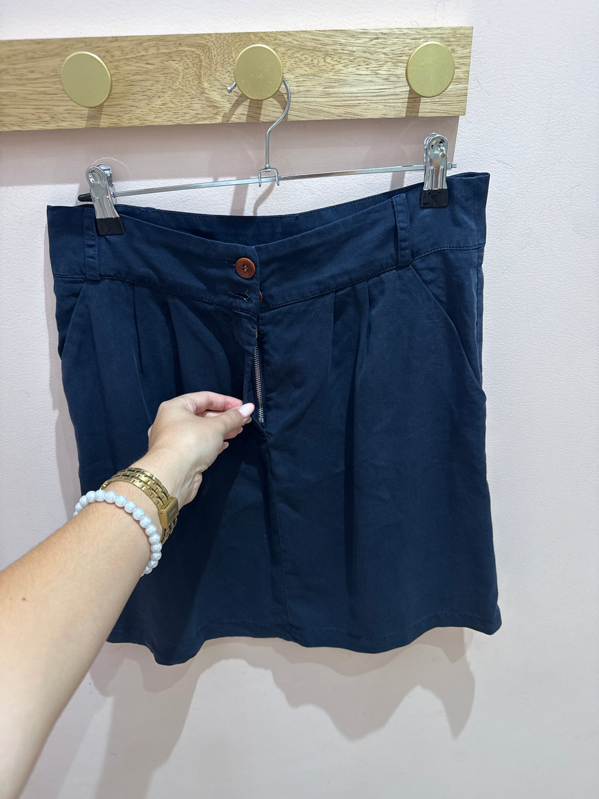 Cyrillus Jupe Bleu marine T.38