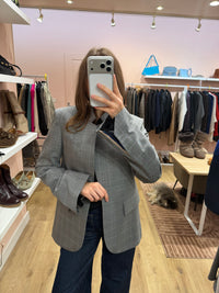 Blazer à carreaux gris Zadig & Voltaire T.40 07/09