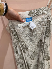 Isla Robe blanche et taupe T.TU