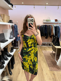 Dolce & Gabbana - Robe noire et jaune - T.38 01/10
