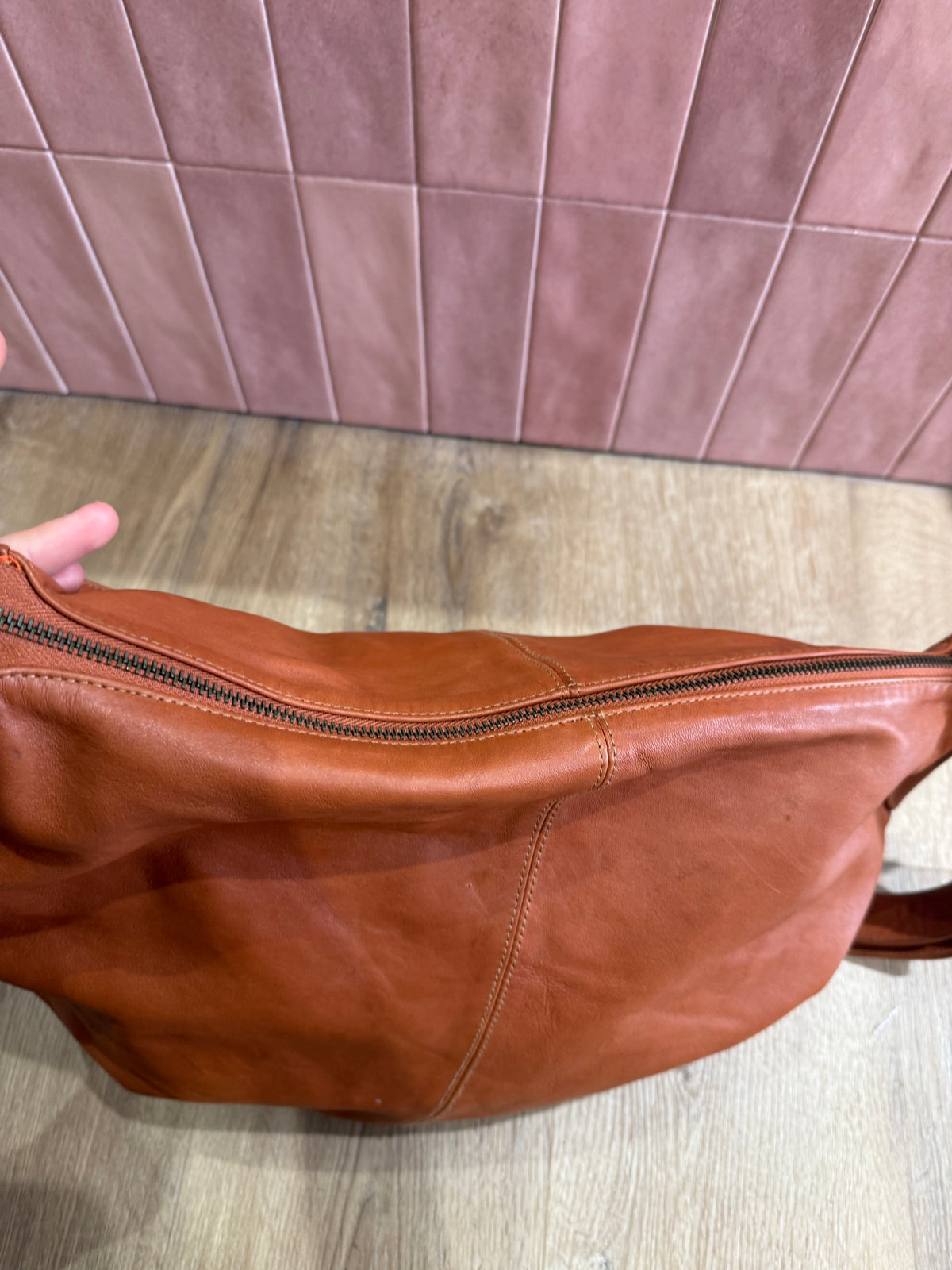 Sac cabas marron bandoulière Naterra 31/05
