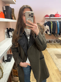 Manteau long IKKS Kaki T.M