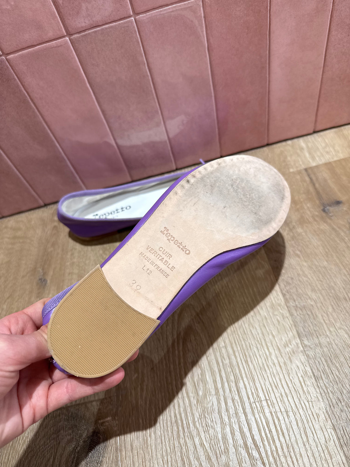 Ballerines violette Repetto T.39 10/06