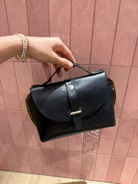 Sac en cuir noir Pappu Doc