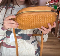 Sac jaune croisé Naterra cuir 07/06