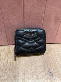 Porte-monnaie Zadig & Voltaire zip noir cuir