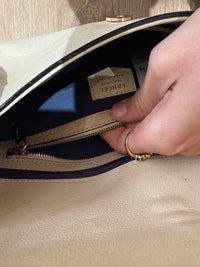 Sac beige Lancel