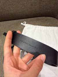 Ceinture noire Dior, bijouterie dorée T.70 cm 21/09