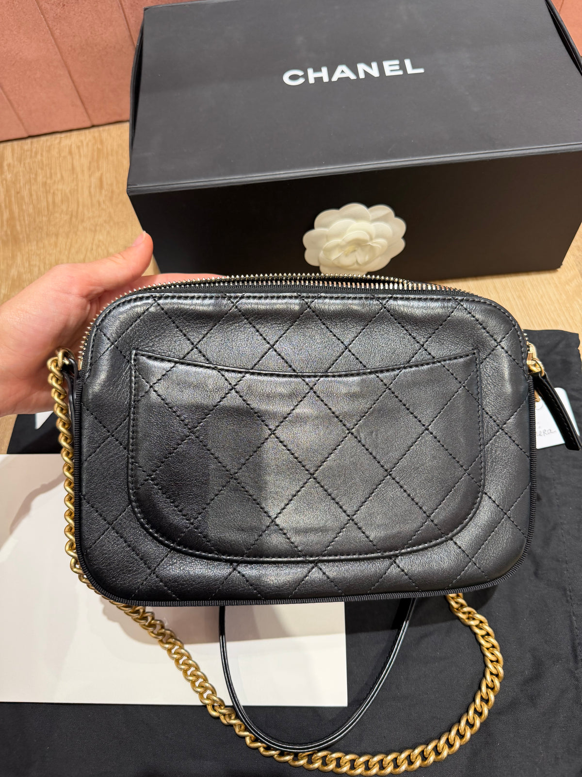 Sac caméra Chanel noir