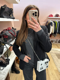 Pochette Karl Lagerfeld blanche taille unique