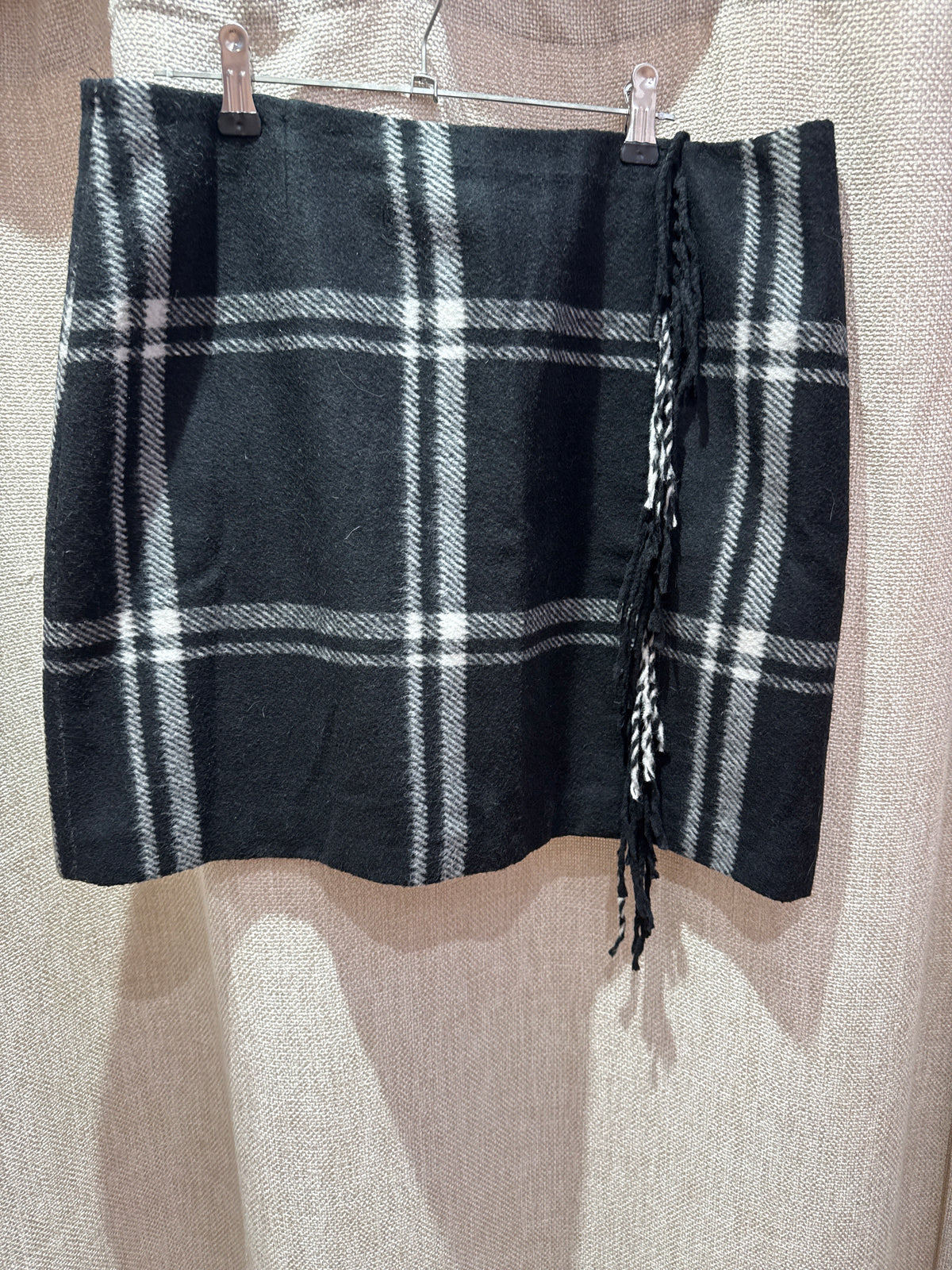 Jupe carreaux noir/blanc T.40